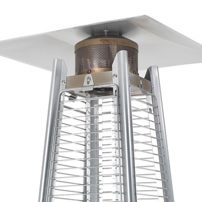 PureHeat pyramid flame patio heater