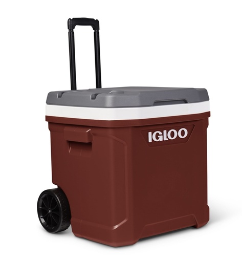 IGLOO-Latitude 60 Roller Cooler - Industrial Red /Meteorite