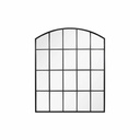 [55934] La Hacienda - Black Industrial Arch Mirror Image 