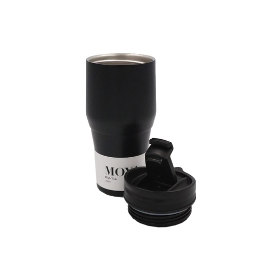 Moya "High Tide" 380ml Travel Coffee Mug Black/Black