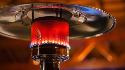 PureHeat Mushroom Style Gas Patio Heater In Stainless Steel