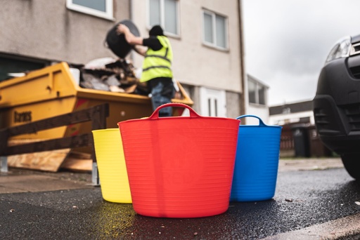 Red  Gorilla -  Tubs & Recycled Black Tubs - Large 38L Blue