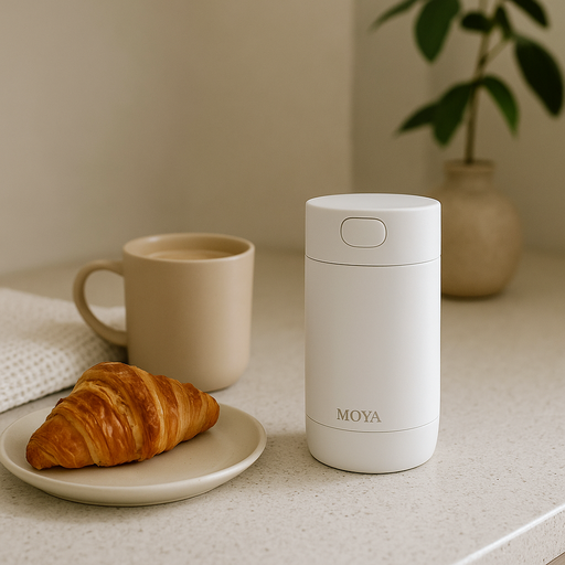 Moya "Ripple" 240ml Travel Coffee Mug White