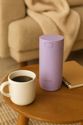 Moya "Ripple" 240ml Travel Coffee Mug Lilac