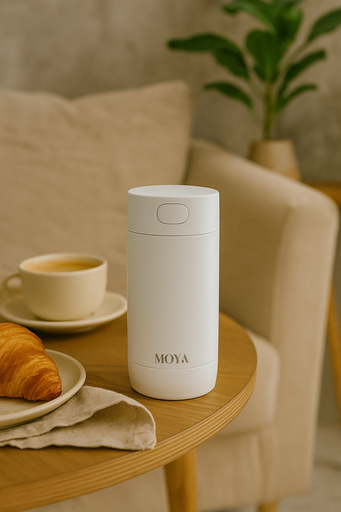 Moya "Surf" 350ml Travel Coffee Mug White