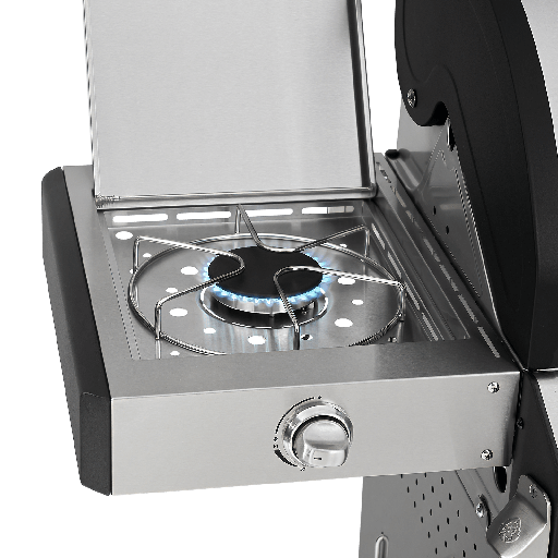 Burnhard Fat FRED - 6-Burner Gas Grill Deluxe Stainless Steel - Series 3 with Stainless Steel Grate