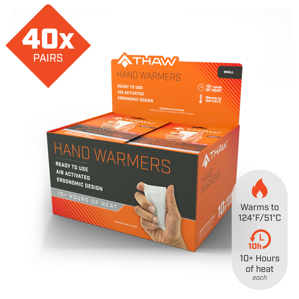 [THA-HND-0005-POS] THAW - 40 Pairs-Disposable Hand Warmers - Small Image 