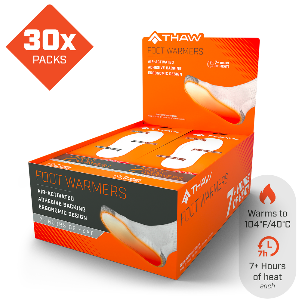 [THA-DIS-0001-G5] THAW - 5 Pair Pack-Disposable Insole Warmers - Small Image 