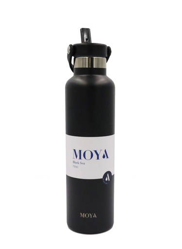 Moya - "Black Sea" 700ml Insulated Sustainable Water Bottle Dusty Rose