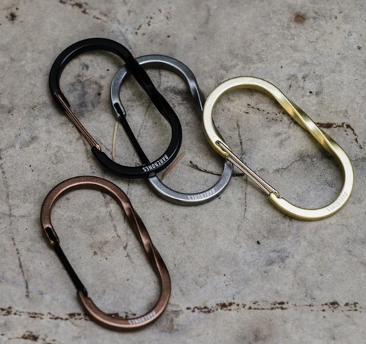 BareBones - Wiregate Carabiner Medium 2pc - Copper
