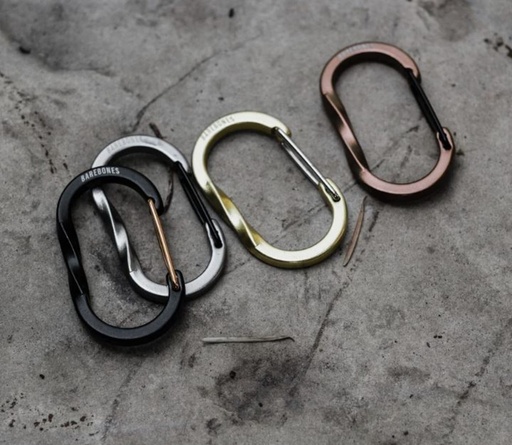 BareBones - Wiregate Carabiner Small 3pc - Black