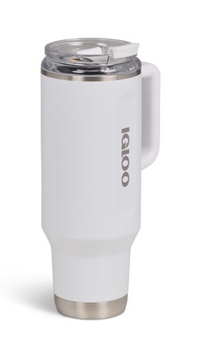 IGLOO - 40 OZ Stainless Steel Travel Mug  - White 