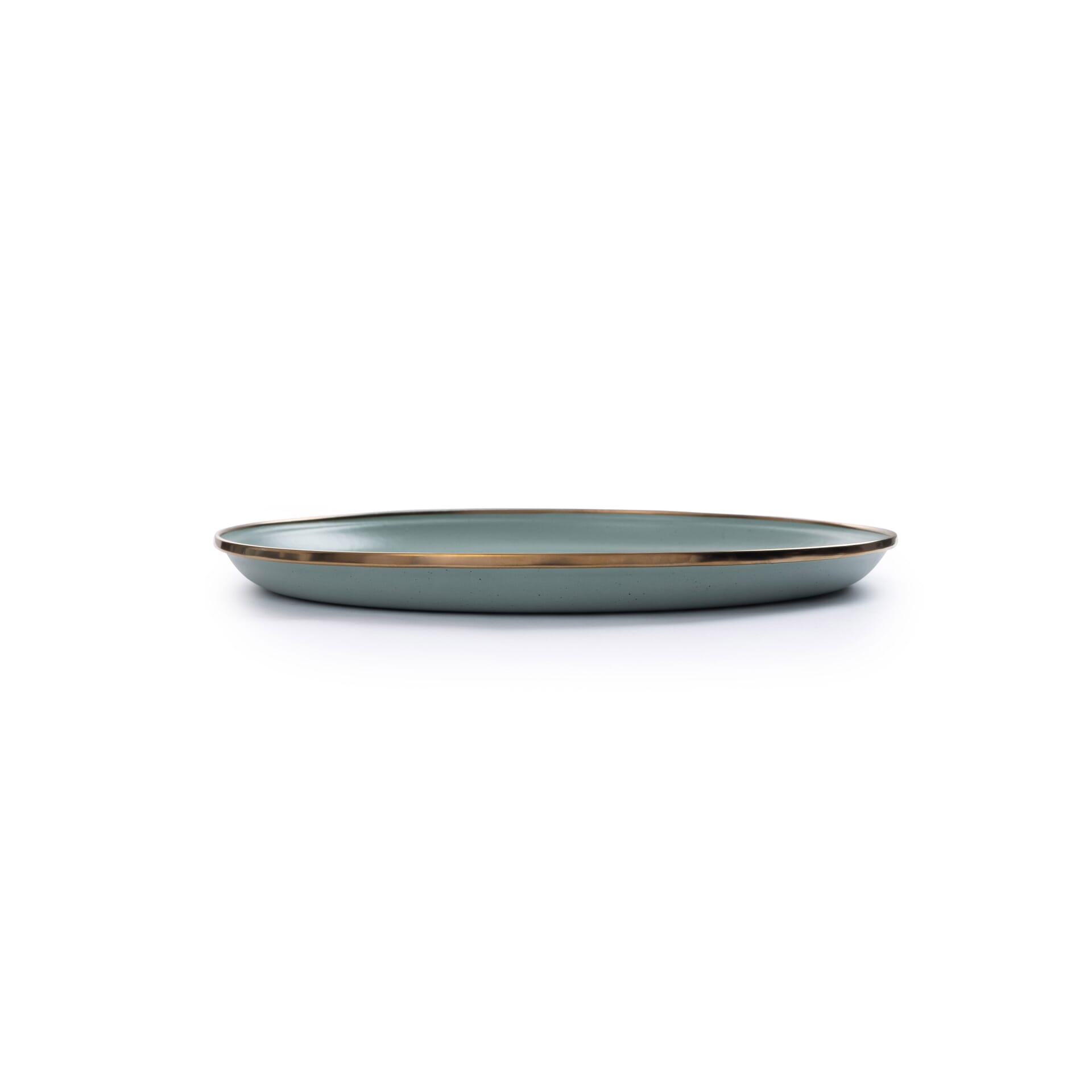 BareBones - Enamel Plate Green - set of 2 -DISCONTINUED