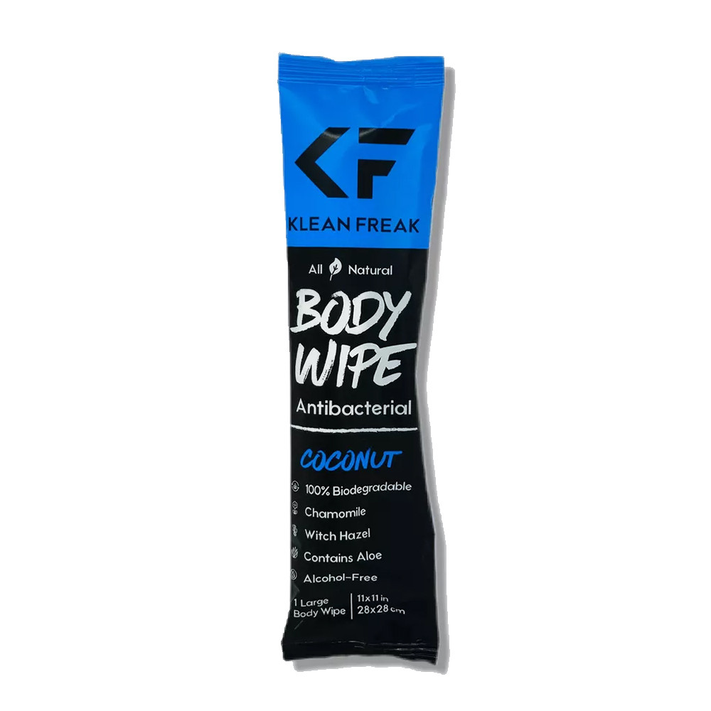 Klean Freak - Body Wipes - Single Sachet - Coconut