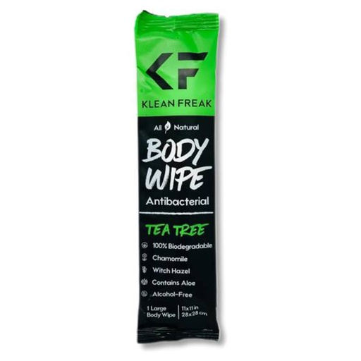 Klean Freak - Body Wipes - Single Sachet - Tea Tree