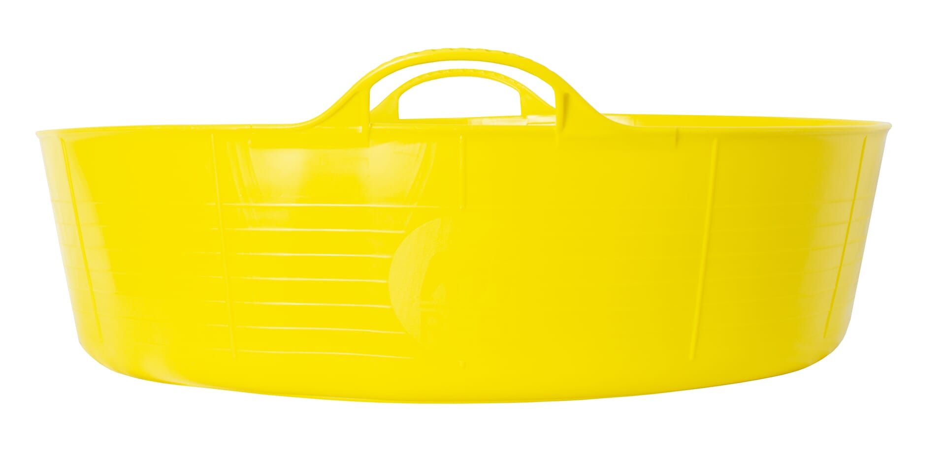 Red  Gorilla - Gorilla Tubs & Recycled Black Tubs - Large Shallow 35L -Yellow