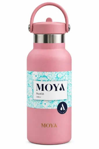 Moya - "Starfish" 500ml Insulated Sustainable Water Bottle Dusty Rose